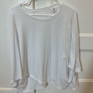Free People Oversized Shirt in White
